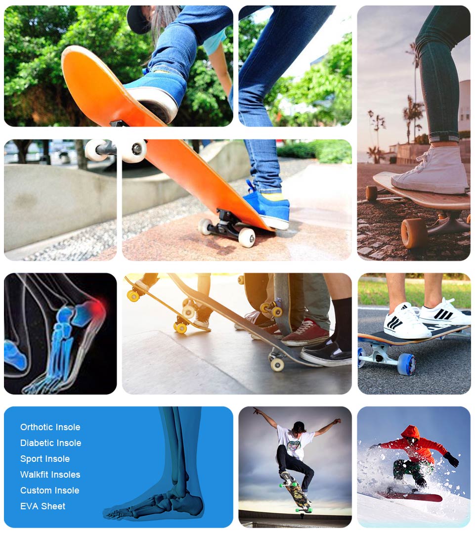 Latest memory foam shoe inserts suppliers for skateboard shoes maker