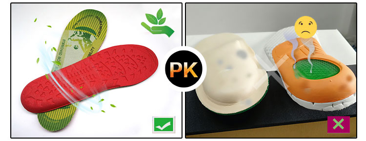 Flat Cushion foam sponge arch support PU running insoles Ideastep KS1659