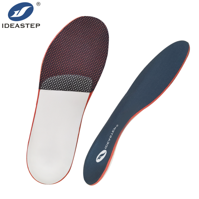 Shock-absorbing antibacterial sports insoles with arch support